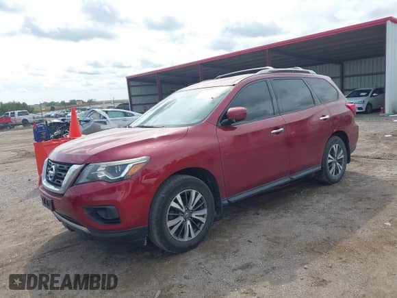 2017 Nissan Pathfinder S with VIN 5N1DR2MM1HC669464, listed as a IAAI auction lot 43277494 with 82,333 mi miles and . Bid and sale history available at DreamBid. Image 2.