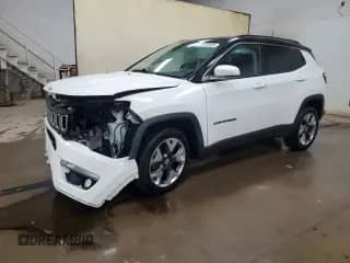 2019 Jeep Compass Limited with VIN 3C4NJDCBXKT827212, listed as a Copart auction lot 70128585 with 52,201 mi miles and Clean title. Bid and sale history available at DreamBid. Image 1.