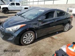 2013 Hyundai Elantra GLS with VIN KMHDH4AE0DU556900, listed as a Copart auction lot 78573124 with Not provided miles and Salvage title. Bid and sale history available at DreamBid. Image 1.