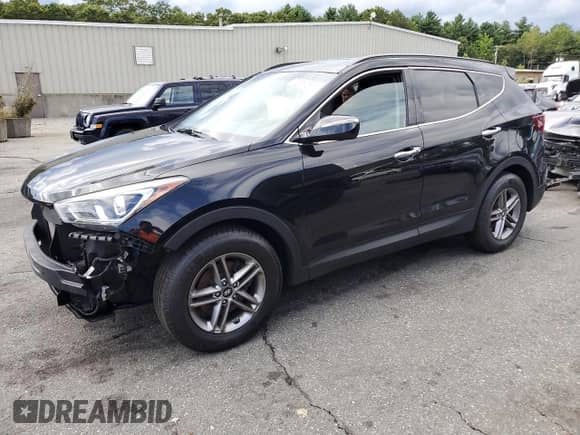 2018 Hyundai Santa Fe 2.4L with VIN 5XYZUDLB5JG528192, listed as a Copart auction lot 70378765 with 108,068 mi miles and Salvage title. Bid and sale history available at DreamBid. Image 1.