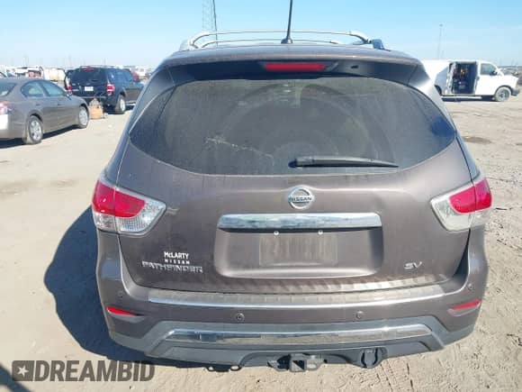 2015 Nissan Pathfinder SV с VIN 5N1AR2MN1FC663057, выставлен на аукционе IAAI как лот 40640761 с пробегом 265 360 миль миль и . История ставок и продаж доступна на DreamBid. Изображение 16.