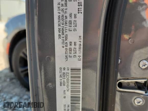 2019 Dodge Charger SXT z VIN 2C3CDXBG6KH664794, wystawiony jako Copart lot #71906185 z przebiegiem 69 204 mil mil oraz Szkoda całkowita • Salvage title. Historia ofert i sprzedaży dostępna na DreamBid. Obrazek 13.