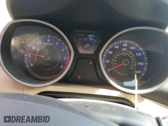 2013 Hyundai Elantra GLS z VIN KMHDH4AEXDU764282, wystawiony jako Copart lot #63598435 z przebiegiem 127 794 mil mil oraz Nie do naprawy • Non repairable. Historia ofert i sprzedaży dostępna na DreamBid. Obrazek 9.