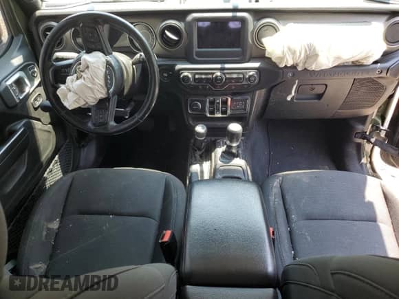 2021 Jeep Wrangler Unlimited Sport S with VIN 1C4HJXDG4MW507115, listed as a Copart auction lot 60253765 with 76,091 mi miles and Salvage title. Bid and sale history available at DreamBid. Image 8.