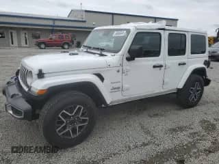 2024 Jeep Wrangler Sahara z VIN 1C4PJXEN0RW124868, wystawiony jako Copart lot #56046545 z przebiegiem 18 877 mil mil oraz Szkoda całkowita • Salvage title. Historia ofert i sprzedaży dostępna na DreamBid. Obrazek 1.