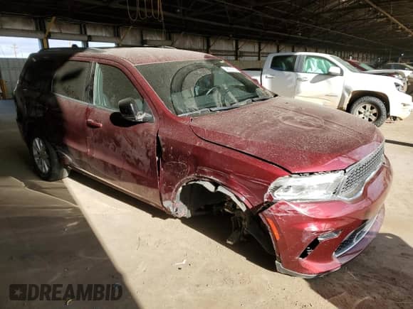 2023 Dodge Durango SXT Launch Edition with VIN 1C4RDHAG2PC567325, listed as a Copart auction lot 48574705 with 27,990 mi miles and Salvage title. Bid and sale history available at DreamBid. Image 4.