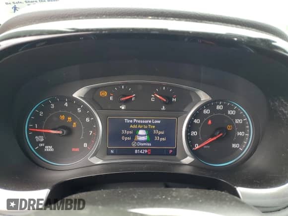 2020 Chevrolet Traverse LT with VIN 1GNEVHKWXLJ145110, listed as a Copart auction lot 80141965 with 81,429 mi miles and Salvage title. Bid and sale history available at DreamBid. Image 9.