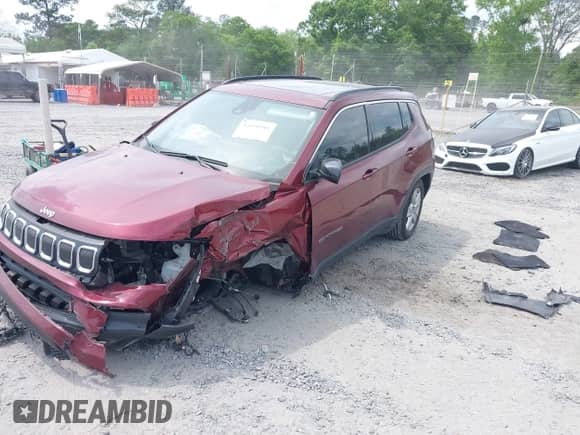 2022 Jeep Compass Altitude с VIN 3C4NJCBB9NT187445, выставлен на аукционе IAAI как лот 42090981 с пробегом 37 168 миль миль и . История ставок и продаж доступна на DreamBid. Изображение 2.