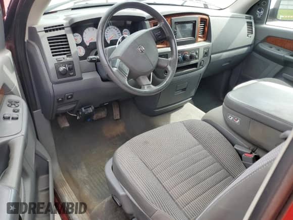 2006 Dodge 1500 SLT with VIN 1D7HU16206J244472, listed as a Copart auction lot 71201095 with 201,673 mi miles and Salvage title. Bid and sale history available at DreamBid. Image 8.