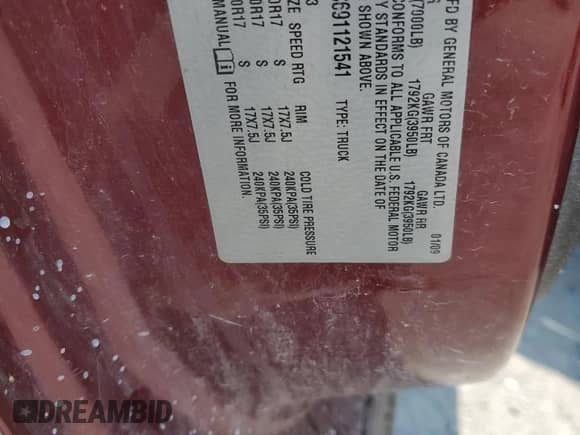 2009 Chevrolet Silverado 1500 LS z VIN 2GCEK19C691121541, wystawiony jako Copart lot #59566875 z przebiegiem 232 687 mil mil oraz Szkoda całkowita • Salvage title. Historia ofert i sprzedaży dostępna na DreamBid. Obrazek 12.