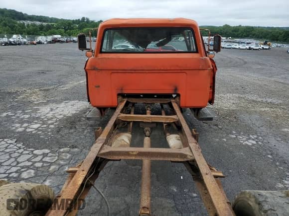 1968 Dodge RAM with VIN 1381787835, listed as a Copart auction lot 60907255 with 50,569 mi miles and Salvage title. Bid and sale history available at DreamBid. Image 10.