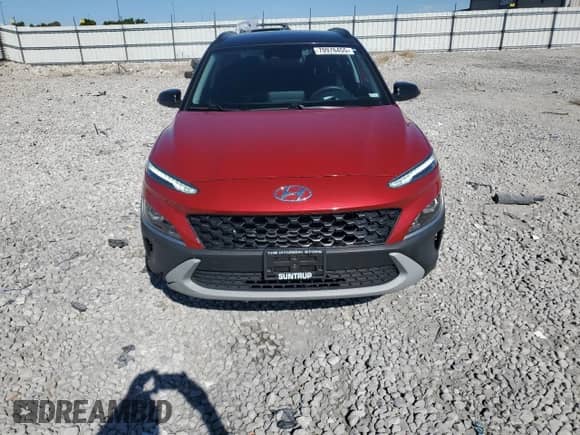 2022 Hyundai Kona SEL с VIN KM8K6CAB0NU780344, выставлен на аукционе Copart как лот 70976455 с пробегом 40 657 миль миль и Списание • Salvage title. История ставок и продаж доступна на DreamBid. Изображение 5.