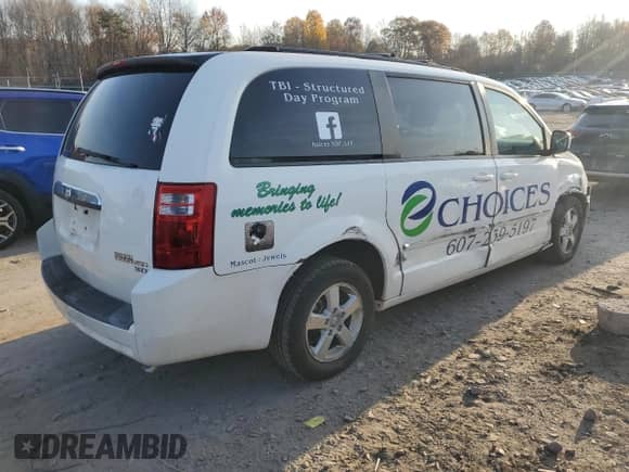 2009 Dodge Grand Caravan SXT with VIN 2D8HN54109R663416, listed as a Copart auction lot 78124154 with 158,243 mi miles and Salvage title. Bid and sale history available at DreamBid. Image 3.