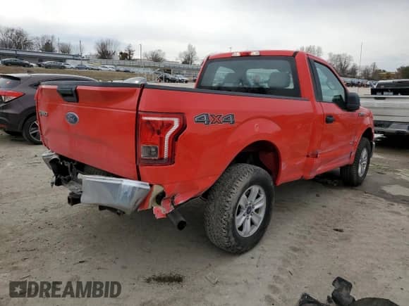 2017 Ford F-150 XL with VIN 1FTMF1EP5HKD59050, listed as a Copart auction lot 46670565 with 100,004 mi miles and Clean title. Bid and sale history available at DreamBid. Image 3.