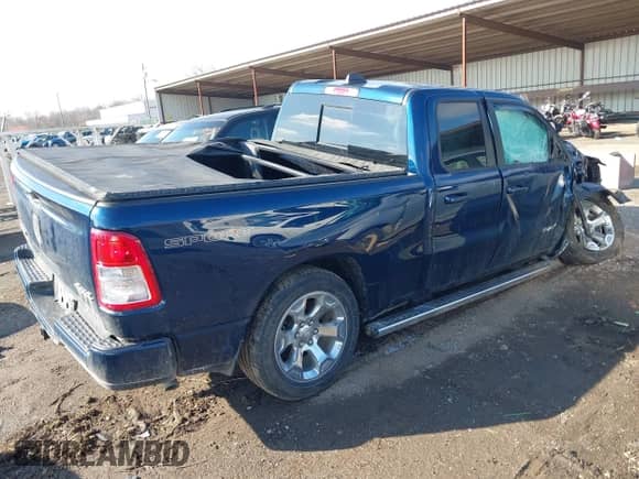 2022 Ram 1500 Big Horn with VIN 1C6RRFBG7NN423072, listed as a IAAI auction lot 41531127 with 41,347 mi miles and . Bid and sale history available at DreamBid. Image 4.
