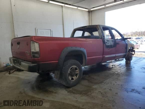 2006 Dodge 2500 SLT z VIN 1D7KS28CX6J123648, wystawiony jako Copart lot #41811945 z przebiegiem Nie podano mil oraz Nie do naprawy • Non repairable. Historia ofert i sprzedaży dostępna na DreamBid. Obrazek 3.