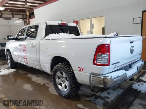 2022 Ram 1500 Big Horn with VIN 1C6SRFMT7NN367274, listed as a IAAI auction lot 41624816 with 96,996 mi miles and . Bid and sale history available at DreamBid. Image 3.