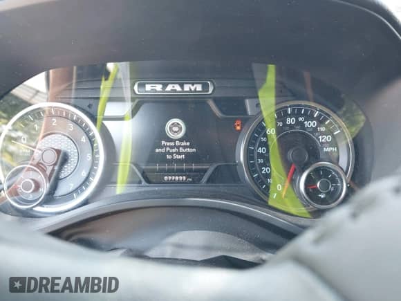 2022 Ram 1500 Big Horn with VIN 1C6SRFBT9NN376545, listed as a IAAI auction lot 42639967 with 77,833 mi miles and . Bid and sale history available at DreamBid. Image 7.