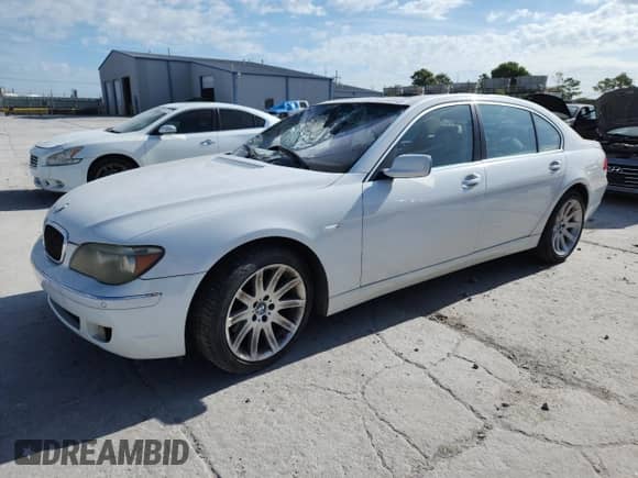 2006 BMW 7 Series 750Li с VIN WBAHN83516DT29945, выставлен на аукционе Copart как лот 66102545 с пробегом 145 402 миль миль и Списание • Salvage title. История ставок и продаж доступна на DreamBid. Изображение 1.