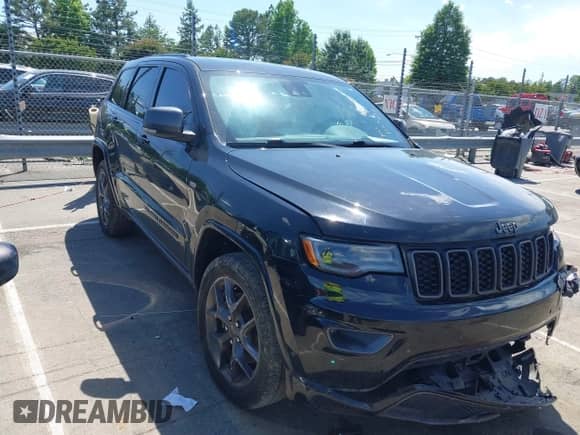 2021 Jeep Grand Cherokee Limited with VIN 1C4RJFBG4MC666557, listed as a IAAI auction lot 42311088 with 126,808 mi miles and . Bid and sale history available at DreamBid. Image 1.