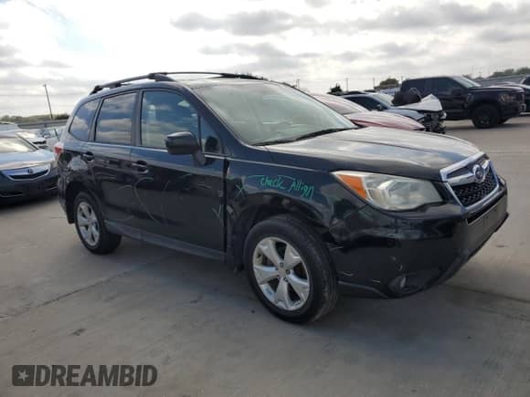 2014 Subaru Forester Premium with VIN JF2SJAEC7EH443674, listed as a Copart auction lot 89920495 with 150,530 mi miles and Salvage title. Bid and sale history available at DreamBid. Image 4.