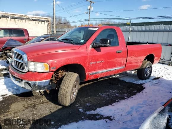 2004 Dodge 2500 SLT with VIN 3D7KU26DX4G222121, listed as a Copart auction lot 41753845 with 156,696 mi miles and Clean title. Bid and sale history available at DreamBid. Image 1.