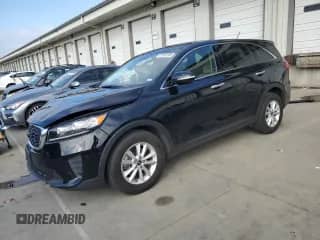 2019 Kia Sorento LX with VIN 5XYPG4A50KG483756, listed as a Copart auction lot 71362185 with 124,728 mi miles and Salvage title. Bid and sale history available at DreamBid. Image 1.