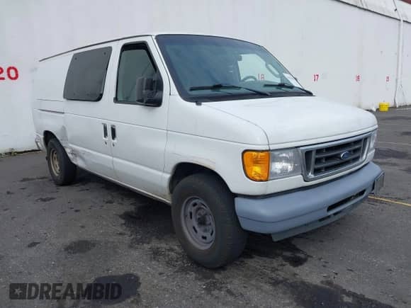 2006 Ford Econoline Cargo with VIN 1FTRE14W16DB14233, listed as a IAAI auction lot 43343303 with 258,985 mi miles and . Bid and sale history available at DreamBid. Image 1.
