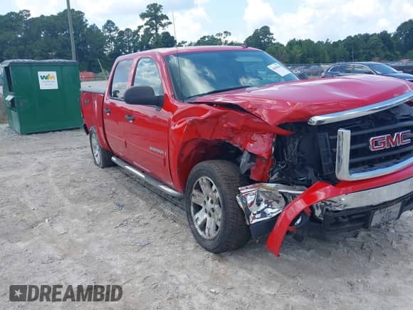 2008 GMC Sierra 1500 SLE1 with VIN 3GTEC13J38G197163, listed as a IAAI auction lot 42840548 with 117,735 mi miles and . Bid and sale history available at DreamBid. Image 1.