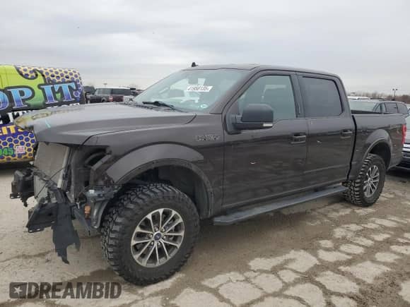 2020 Ford F-150 XL with VIN 1FTEW1EPXLFB81285, listed as a Copart auction lot 41958135 with 60,809 mi miles and Salvage title. Bid and sale history available at DreamBid. Image 1.