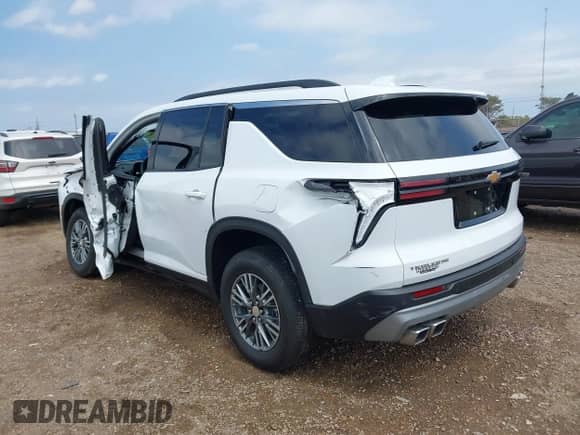 2024 Chevrolet Traverse FWD LT with VIN 1GNERGKS7RJ215585, listed as a IAAI auction lot 42187339 with 8,494 mi miles and . Bid and sale history available at DreamBid. Image 3.