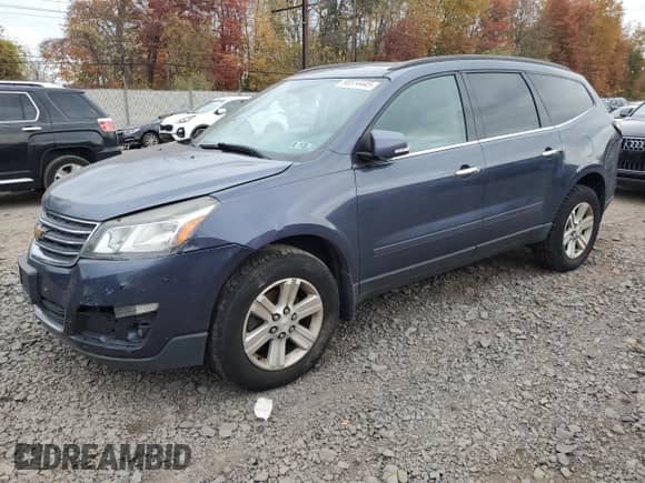 2014 Chevrolet Traverse LT с VIN 1GNKRHKD3EJ148410, выставлен на аукционе Copart как лот 90514445 с пробегом 154 742 миль миль и Чистый • Clean title. История ставок и продаж доступна на DreamBid. Изображение 1.