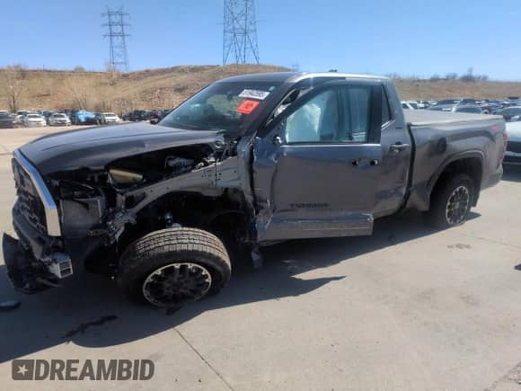 2023 Toyota Tundra SR5 with VIN 5TFLA5DA2PX119857, listed as a Copart auction lot 51942595 with Not provided miles and Salvage title. Bid and sale history available at DreamBid. Image 1.
