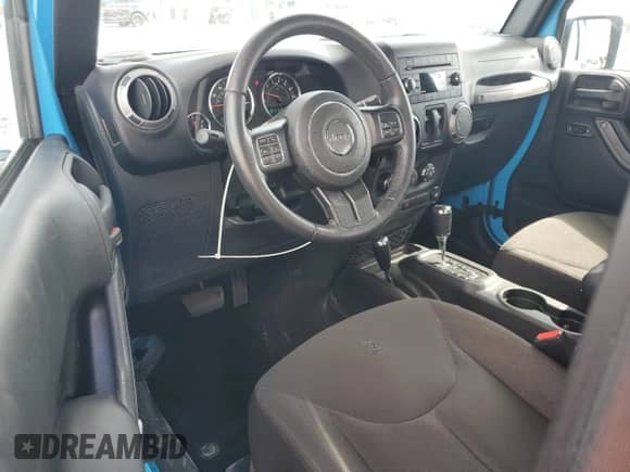 2017 Jeep Wrangler Sport with VIN 1C4AJWAG0HL582918, listed as a Copart auction lot 87384905 with 21,972 mi miles and Salvage title. Bid and sale history available at DreamBid. Image 8.