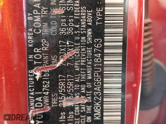 2023 Hyundai Kona SE z VIN KM8K23AG6PU184763, wystawiony jako Copart lot #80353395 z przebiegiem 74 030 mil mil oraz Szkoda całkowita • Salvage title. Historia ofert i sprzedaży dostępna na DreamBid. Obrazek 13.