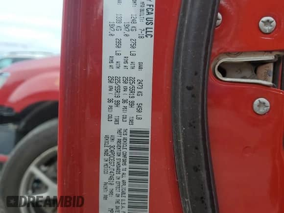 2018 Dodge Journey GT with VIN 3C4PDCEG7JT474610, listed as a Copart auction lot 65523365 with 150,079 mi miles and Salvage title. Bid and sale history available at DreamBid. Image 13.