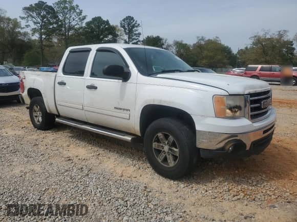 2012 GMC Sierra 1500 SLE with VIN 3GTP2VE72CG145309, listed as a Copart auction lot 50264145 with 141,933 mi miles and Salvage title. Bid and sale history available at DreamBid. Image 4.