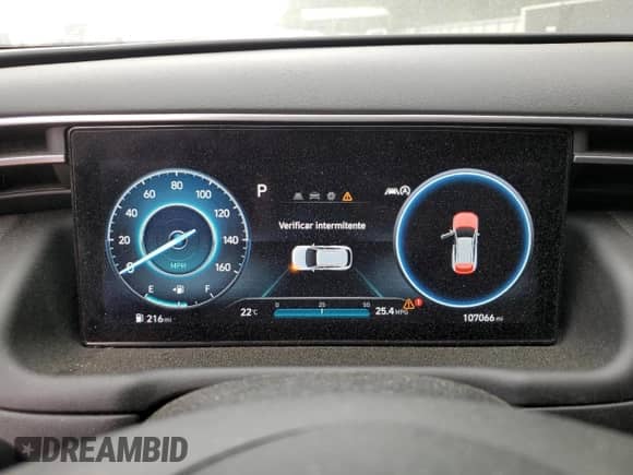 2022 Hyundai Tucson XRT z VIN KM8JF3AE5NU169506, wystawiony jako Copart lot #53980975 z przebiegiem 107 066 mil mil oraz Szkoda całkowita • Salvage title. Historia ofert i sprzedaży dostępna na DreamBid. Obrazek 9.