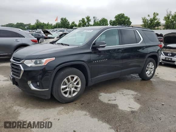 2019 Chevrolet Traverse LT Cloth with VIN 1GNERGKW1KJ105348, listed as a Copart auction lot 59233435 with 162,127 mi miles and Salvage title. Bid and sale history available at DreamBid. Image 1.