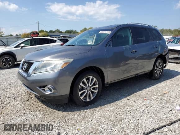 2015 Nissan Pathfinder SL with VIN 5N1AR2MM2FC656867, listed as a Copart auction lot 80204715 with 153,854 mi miles and Non repairable. Bid and sale history available at DreamBid. Image 1.