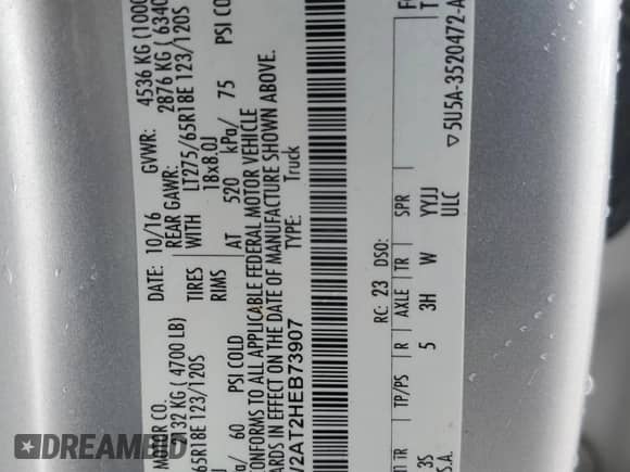 2017 Ford F-250 XL with VIN 1FT7W2AT2HEB73907, listed as a Copart auction lot 50268335 with 206,368 mi miles and Salvage title. Bid and sale history available at DreamBid. Image 12.