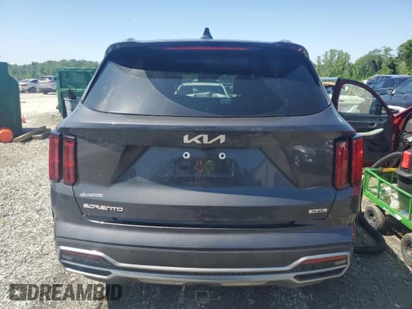 2023 Kia Sorento SX Prestige with VIN KNDRMDLH8P5210542, listed as a Copart auction lot 57473485 with 15,495 mi miles and Salvage title. Bid and sale history available at DreamBid. Image 6.