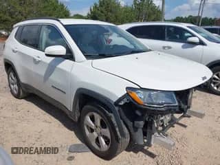 2019 Jeep Compass Altitude with VIN 3C4NJCBB9KT614313, listed as a IAAI auction lot 42712592 with 86,532 mi miles and . Bid and sale history available at DreamBid. Image 1.