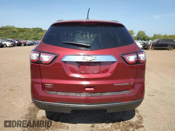 2015 Chevrolet Traverse LT с VIN 1GNKRGKD8FJ253584, выставлен на аукционе Copart как лот 81155075 с пробегом 82 095 миль миль и Списание • Salvage title. История ставок и продаж доступна на DreamBid. Изображение 6.