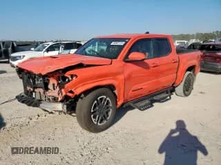 2024 Toyota Tacoma SR5 with VIN 3TYKB5FN3RT008594, listed as a Copart auction lot 86802125 with 27,740 mi miles and Salvage title. Bid and sale history available at DreamBid. Image 1.