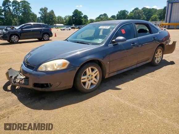 2009 Chevrolet Impala LT with VIN 2G1WC57M191152788, listed as a Copart auction lot 86225885 with 227,643 mi miles and Salvage title. Bid and sale history available at DreamBid. Image 1.