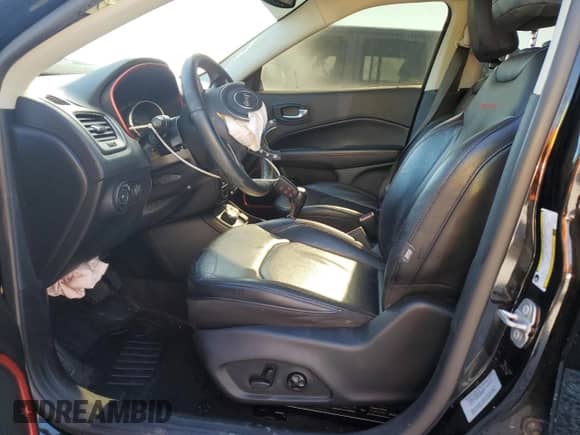 2017 Jeep Compass Trailhawk with VIN 3C4NJDDBXHT607219, listed as a Copart auction lot 69511815 with Not provided miles and Salvage title. Bid and sale history available at DreamBid. Image 7.