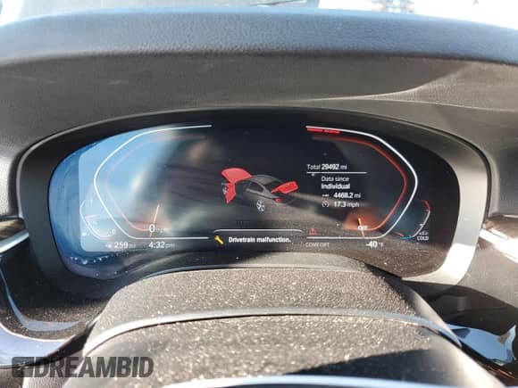 2023 BMW 5 Series 530i with VIN WBA53BH0XPWX98900, listed as a Copart auction lot 46243745 with 29,492 mi miles and Salvage title. Bid and sale history available at DreamBid. Image 9.