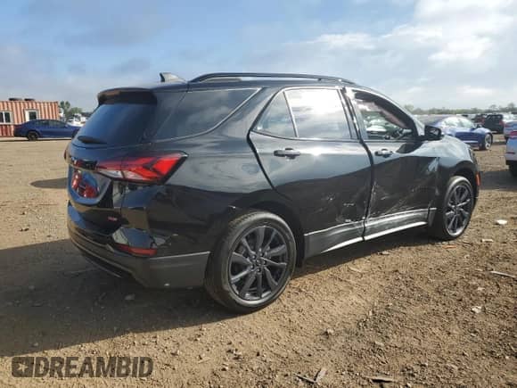 2024 Chevrolet Equinox RS with VIN 3GNAXWEG5RL322956, listed as a Copart auction lot 83829405 with 8,340 mi miles and Salvage title. Bid and sale history available at DreamBid. Image 3.