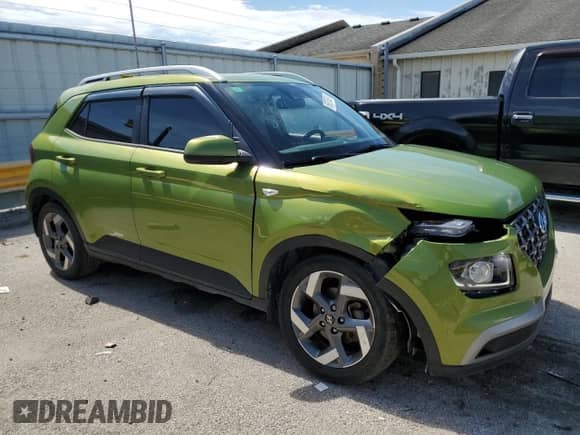 2021 Hyundai Venue SEL with VIN KMHRC8A33MU126787, listed as a Copart auction lot 69076624 with 39,659 mi miles and Salvage title. Bid and sale history available at DreamBid. Image 4.